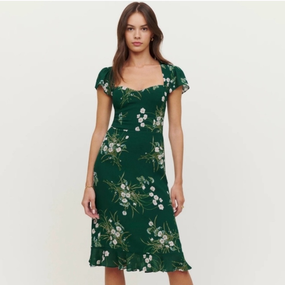 Reformation floral rose dress